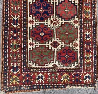 Moghan Kazak Rug Dated 1292 - 1875 size 130x250 cm                       