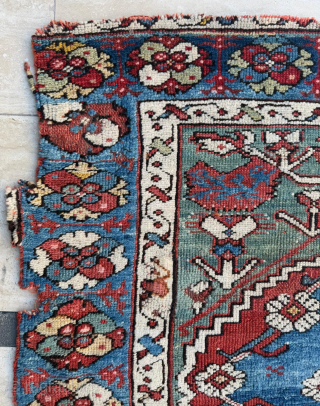 Middle of the 19th Century Bergama Rug, size 108x125 cm, please send me directly mail. 
emreaydin10@icloud.com 
0090+ 544 374 10 98            