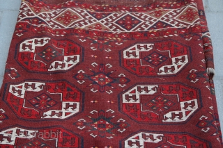 Semi Antique Yomud Turkmen Carpet, probably Kizyl Ayak or a related group
Slightly Worn Field
NIce quality
320cm x 230cm
                