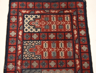 Khotan or Yarkand beaituful saph. 136cm x 70cm = around 53 x 27 inches                   