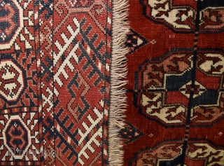 Turkmen Tekke wedding rug. Size: 141cm x 120/ 4′ 7.51″ x 3′ 11.24″                    