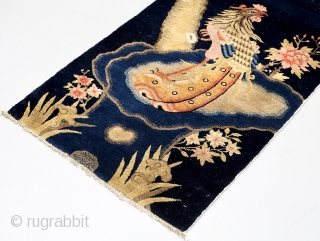 Early 20th century Chinese Baotou rug. In very good condition. Size: 130cm x 68cm                   