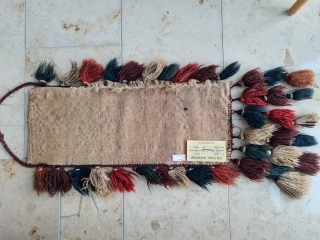 Antique Turkmen Tschemtsche Torba, spindel bag, 19. Century, 59x24cm                        