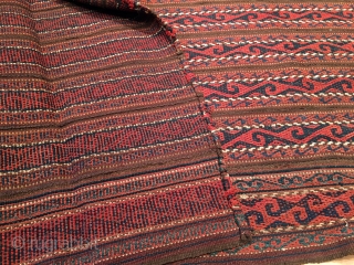 Antique Central Asian Uzbek Ghudgeri kilim 158 x 115 cm                       