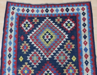 Antique Caucasian Karabagh Kilim Good Colors And Condition Size 163x295 cm / 5'4''x9'7''                    