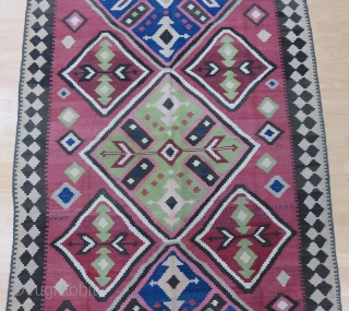 Caucasian Karabagh Kilim Size 158x300 cm / 5'2''x9'9''                         