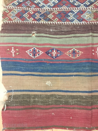 Anatolia Kurdish Kilim Size 106x185 cm / 3'5''x6'1''                         