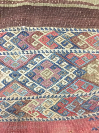 Anatolia Kurdish Kilim Size 106x185 cm / 3'5''x6'1''                         