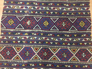 Caucasian Sirvan Kilim Size 165x245 cm / 5'5''x8'1''                         