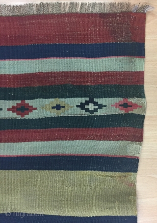 Caucasian Kilim Size 150x310 cm / 5'0''x10'18''                          