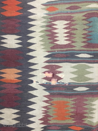 Caucasian Kilim Size 200x310 cm / 6'6''x10'2''                          