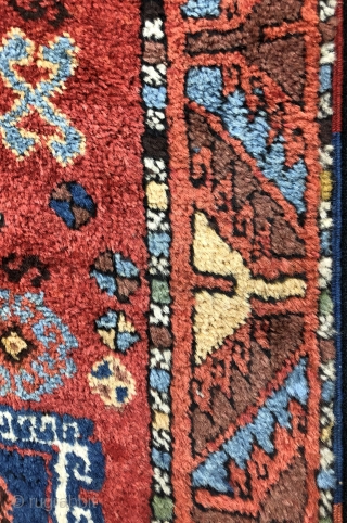 Anatolian Kurdish Rug 19 Century Good Condition And Wonderful Colors Size 113x250 cm / 3'8'' x 8'3''                