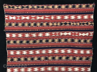 Central Asian Uzbek Ghudgeri Kilim Size 157x223 cm / 5'2'' x 7'4''                     