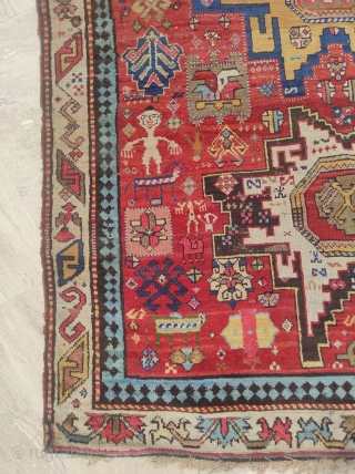 Early Caucasian Rug 

Dated ; 1237 / 1822 

The size is. : 137 x 316 cm 

Please contact me directly on this email : alpagutrugs@gmail.com        