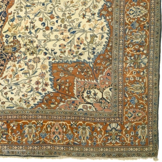 Antique Persian faraghan sarouk Rug
Persia ca.1890
11'11" x 8'9" (364 x 267 cm)
FJ Hakimian Reference #10041
                  