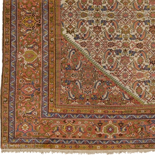 Antique Persian Mahal Rug
Persia ca.1910
13'10" x 10'10" (422 x 331 cm)
FJ Hakimian Reference #06016
                   