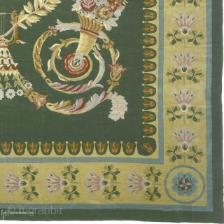 Antique English Savonnerie Rug
England ca.1920
19'1" x 16'1" (582 x 491 cm)
FJ Hakimian Reference #03071
                   