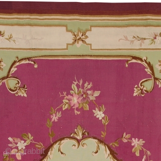 Antique French Aubusson Rug
France ca.1880
9'2" x 6'2" (280 x 188 cm)
FJ Hakimian Reference #02107
                   