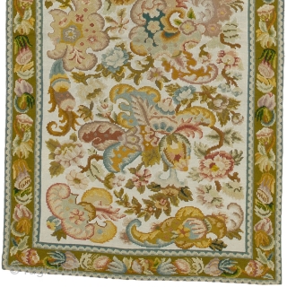 Antique French Needlepoint Rug
France ca. 1900
7'11" x 2'4" (242 x 71 cm)
FJ Hakimian Reference #02172

                  