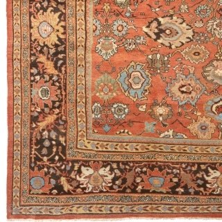 Antique Persian Sultanabad Rug
North-West Persia ca.1890
21'6" x 14'2" (655 x 432 cm)
FJ Hakimian Reference #06143
                  