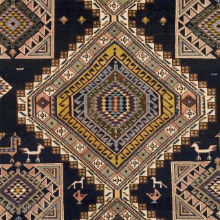 Antique Caucasian Rug
Caucasus ca. 1920
10'9" x 5'10" (328 x 178 cm)
FJ Hakimian Reference #11228
                   