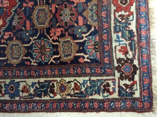 Halvai Bidjar
From 1880's or earlier
Mint condition
Size: 4'8 by 6'10 ft
No old repairs, perfect condition
No synthetic colors
Ask for better resolution images if necessary           