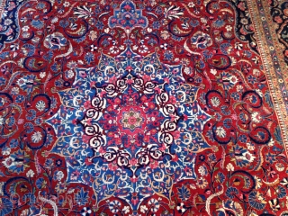 PERSIAN DABEER KASHAN RUG
PERFECT CONDITION
SIZE: 8'9 BY 12'8 FT                        