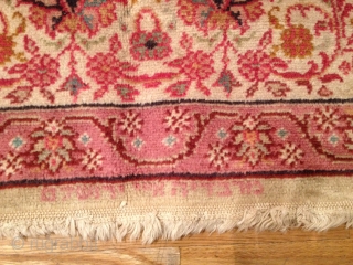 ISRAELI BEZALEL RUG
MARBADIA/JERUSALEM
1920'S
MADE IN MARVADIA'S WORKSHOP
IT IS MOST LIKELY THE ARTISTS AND CRAFTSPEOPLE
INVOLVED IN WEAVING RUGS OF THIS TYPE WERE EASTERN JEWS FROM
THE GREATER OTTOMAN OR PERSIAN EMPIRES
FOR MORE INFOS PLEASE CHECK  ...