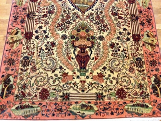 PERFECT CONDITION FINE KASHAN RUG
FROM 1910-1930'S
EXCELLENT CONDITION
VERY FINE
NO OLD REPAIRS AND TOUCH UP
SIZE 4'8 BY 7'4 FT                