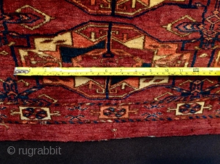 Early 19 th century Tekke Torba fragment size 46x92 cm                       