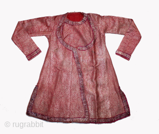 Angarakha Child(Costume)Real Silver and Gold Work, Warm Fabric From Rajasthan India.C.1900.Worn by Royal Family of Rajasthan.(DSC05970).Please email me at indianarts1369@gmail.com             
