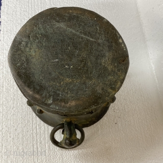 Seljuk Turkish Bronze Mortar, 12th Century BCE, 

Height 5 3/4” / 14.6 cm

Width (rim) 6 3/4” / 17.1 cm

Opening 5 1/4” / 13.3 cm

Base 6 5/8” / 16.8 cm

Dark brown patina, with  ...