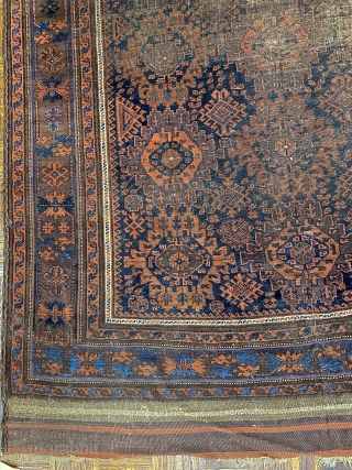 Antique Sangtchuli Baluch Carpet, ca. 1870; 5’10” x 10’8” / 178 x 325 cm

Possessing 21 twenty-lobed medallions, possibly variants of what is known by some

collector as Harshangs, this weaving is very powerful  ...