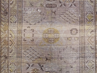 KHOTAN RUG FROM THE 1880's



355cm X 218cm

woll on cotton

in very good condition                     