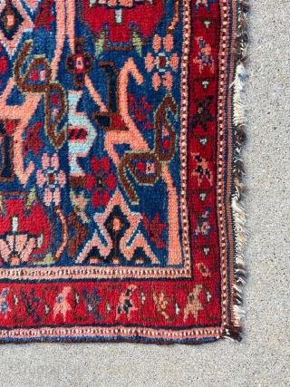 Beautiful antique Afshar bag face. 1'8" x 2'8". Good pile. Appears to be all stable dyes. Cheers.                