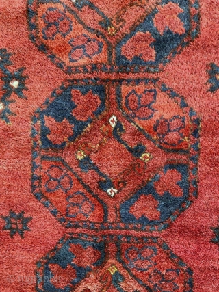 Antique Ersari wedding rug. Full pile, soft wool, natural dyes. 3'6" x 5'0" or 152 x 92cm                