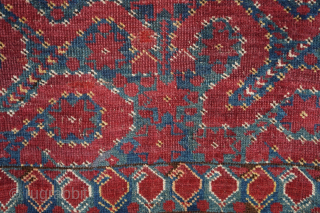 Antique Ersari Beshir snake rug, 3rd quarter 19th century or earlier. 8'3" x 5'8" or 252 x 172cm. The photos include inside and outdoor photos. Message me for more info or purchase  ...