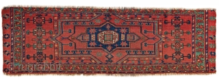 Mid 19th century Ersari trapping. 158 x 48 cm or 5' 2" x 1" 7" Published: The Oriental Rug Collection of Jerome and Mary Jane Straka 1978, No. 37.    