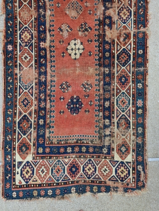 Circa 1870 Talish rug. Former Jim Dixon collection. 3'7" x 8'2". Available.                     