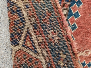 Circa 1870 Talish rug. Former Jim Dixon collection. 3'7" x 8'2". Available.                     