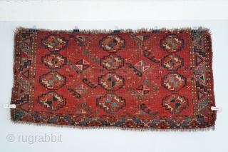 Mid 19th century Ersari, small chuval or mafrash. It's a charming piece. No repairs. Please contact me at steven.malloch@gmail.com or gerrerugs@gmail.com for purchase or questions. Please don't use Rugrabbits system as it's  ...