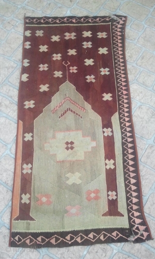 Found these kilims at the bottom of a bin.  I cannot identify.  Any ideas ????? The original kilim was cut into at least for small works. I have three.   ...