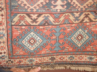 interesting very antique 1840? sumakh bagface, caucasian, possibly karabagh, some small repair, some small wear
59x63cm
2x2.1ft                  