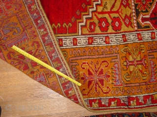 wonderful condition, some minor corosion in the brown, has been hanging over the years, there is stitched at the backside a wonderful fabric to hang, selvedges look recently recasted, very profession, original  ...