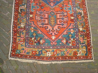 wonderful antique karadjah runner/ long rug  102x307cm (3.4x10.2ft)  great natural colors, original selvedges and complete headends, some locally low pile, no stains, no tears, no mothdamage, no holes, flat laying  ...