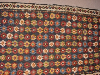 In mint condition, antique Azeri? kilim flatweave panel
49x87cm
1.6x2.9ft                         