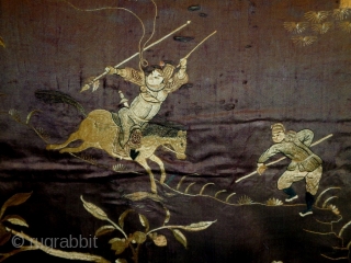 1900? Chinese Textile
Size: 77x125cm (2.6x4.2ft)
Silk                            