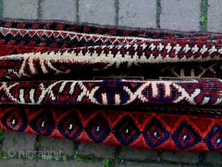 Special Pattern Baluch
Size: 57x100cm (1.9x3.3ft)
Natural colors, the selvages are not original, made in circa 1910                  