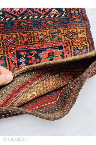 Beautiful Persian Kurdish bag 1890 circa,all good natural colors and very good condition•••size40x38cm                    