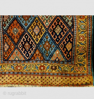 Kurdish Jaf bagface 1880 circa, all good colors and in perfect condition. •size72×68cm                    